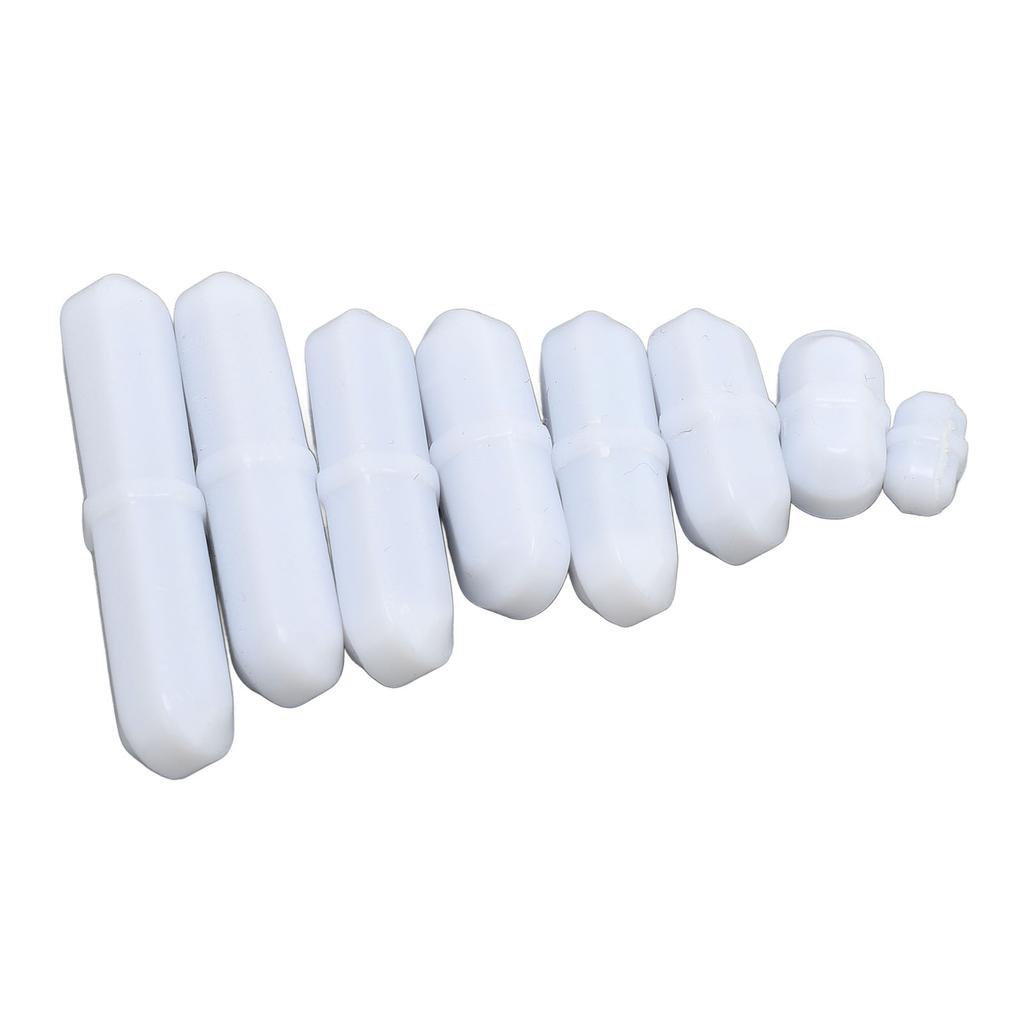 8 Pcs Set Magnetic Stir Bar 10 15 20 25 25 30 35 40mm PTFE Magnetic Stirrer Mixer Stir Rod for Laboratory