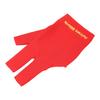 Billiard Pool Gloves 3 Fingers Cue Gloves Shooters Snooker Cue Sport Glove For Left Right Hand Red