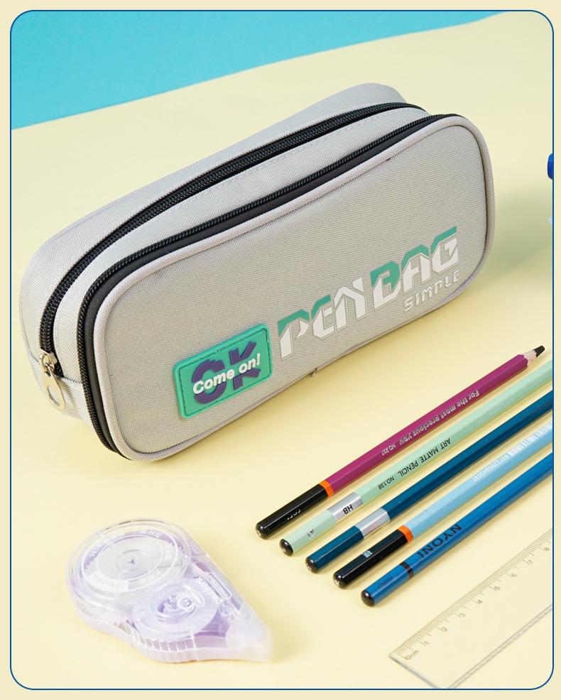 High-Capacity Multifunctional Pencil Case for Students - Double Layer & Customizable