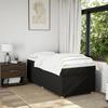 Maison Exclusive - Sommier à lattes de lit avec matelas Noir 90x200 cm Tissu