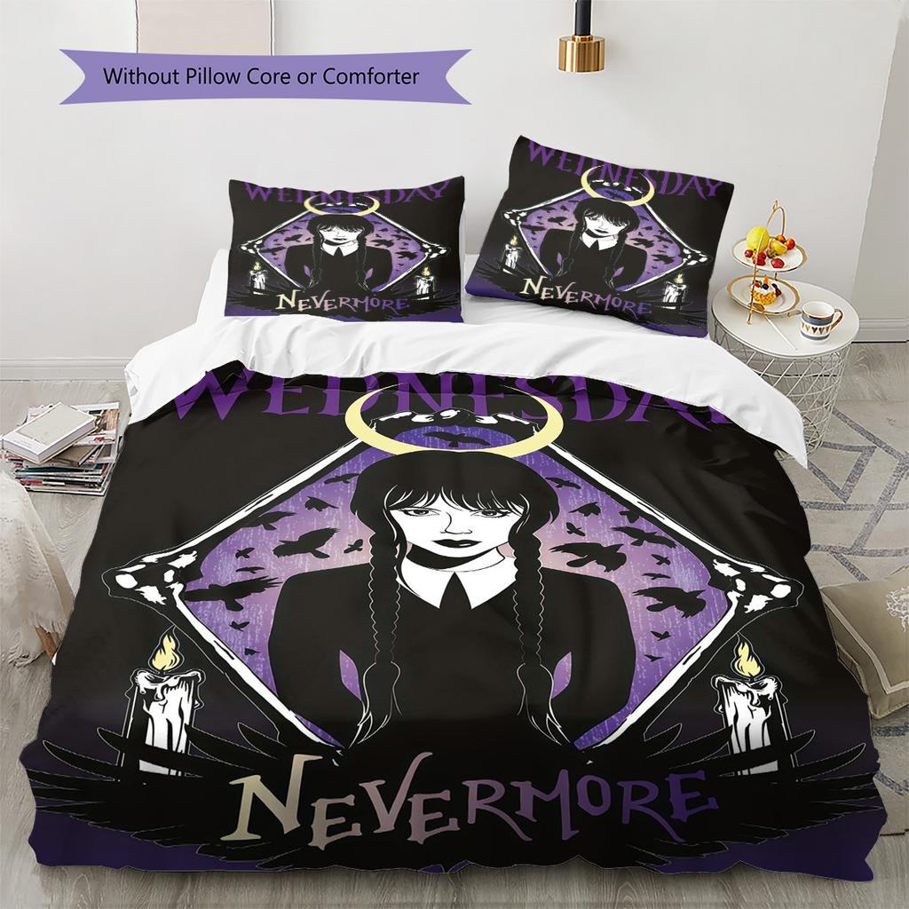 Comedy Pattern Bedding Quilt Set Quilt Cover Pillowcase Home Decoration Birthday Gift (1 * duvet cover + 2 * pillowcase, without core)