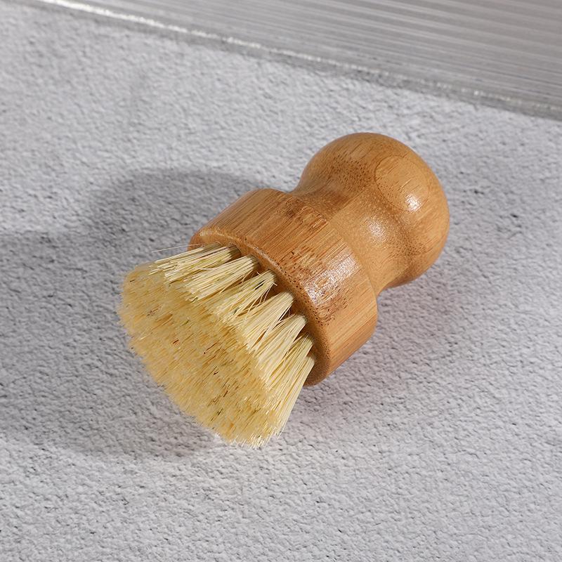 Exquisite Beech Wood & Sisal Dishwashing Brush with Short Handle for Kitchen Cleaning