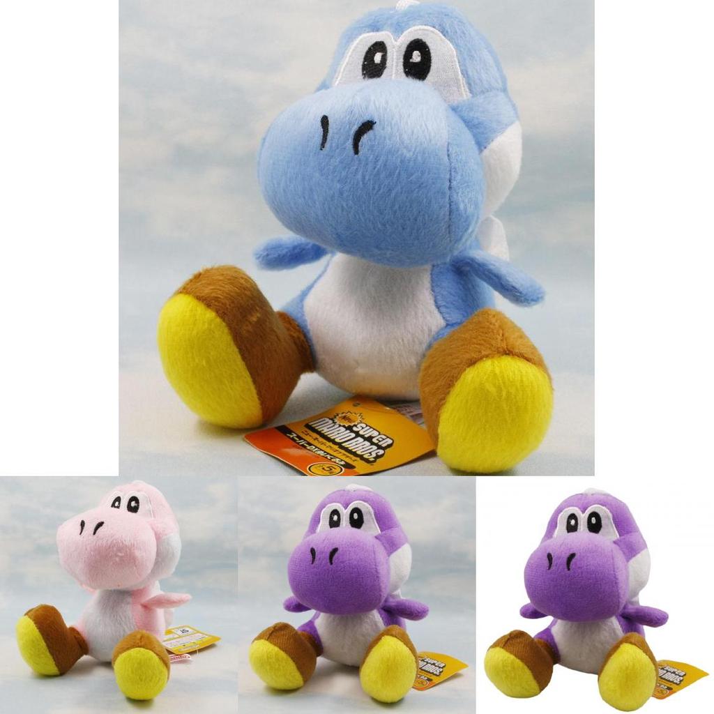 Lindo Peluche de Dibujos Animados de Yoshi Suave Y Abrazable Dinosaurio Verde Animal de Peluche