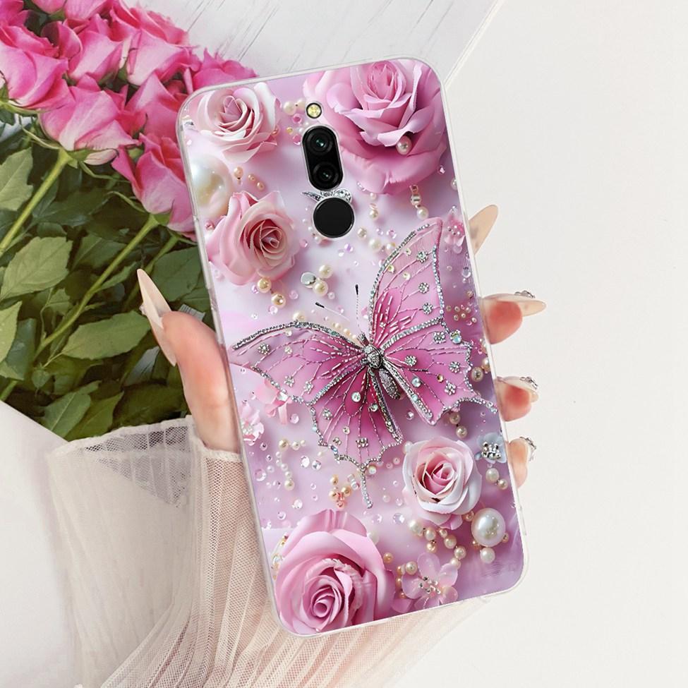 Transparent Cover For Redmi 8 Case Cute Fashion Funny Painted Casing For Xiaomi Redmi 8 M1908C3IC MZB8255IN M1908C3IG M1908C3IH