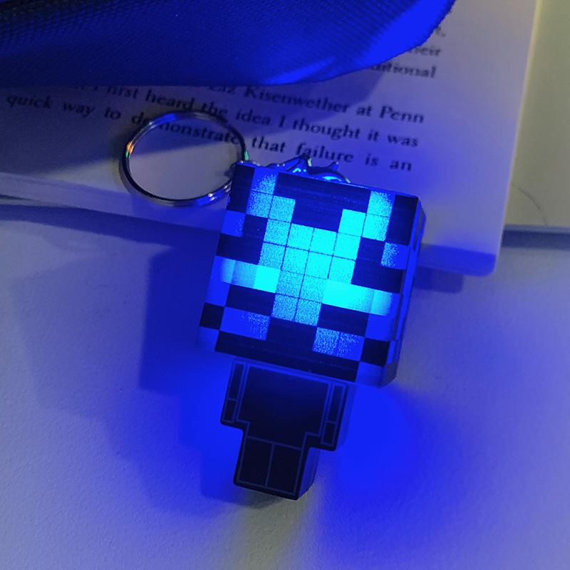 My World Movie-Inspired Glowing Figurine Keychain Pendant - Night Light Gift