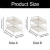 2 Tier Cabinet Organizer with Sliding Feature for Kitchen