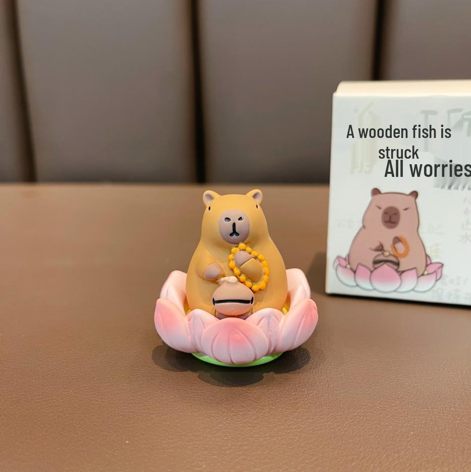 Zen Lotus Series: Cartoon Creative Desk and Car Ornament