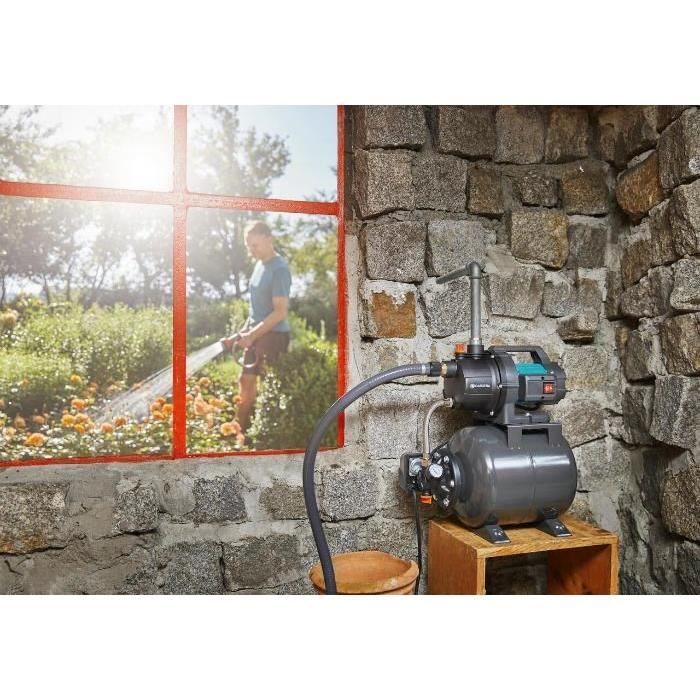 GARDENA Groupe de surpression 3700/4 – 800W – Débit max 3700l/h &amp; pression max 4.1bar – Extension de garantie 5 ans (9023-20)