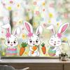 Easter Bunny Sticker for Windows - Decorative Egg Design