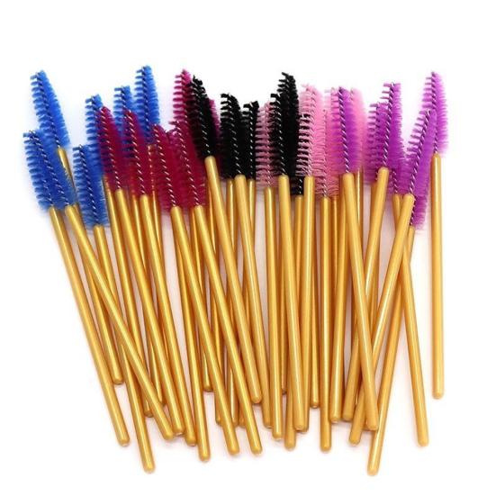 50Pcs Disposable Mascara Wands Eyelash Makeup Tool Portable Brushes Applicator