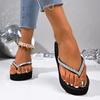 Fashion Women Slippers Crystal Platform Flip Flops Woman Plus Size Light Walking Sandals New Summer Outdoor Wedges Slippers Slides Women