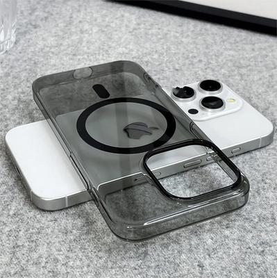 Original Ultra Thin For Magsafe Transparent Case For iPhone 16 15 14 13 12 Pro Max Magnetic Wireless Charge Glossy Clear Cover