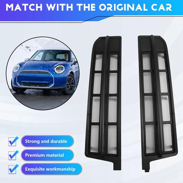 Electric BMW Mini J01 Front Grille Insect Screen: Black Decorative Vent Modification