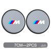 Car Water Coaster Cup Carbon Fiber PVC Coaster Mat  Non-slip Accessory For BMW E93 F10 F20 F30 F40 F15 F25 F26 F31 F49 F86 M3 M5