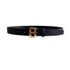 Black Versatile Wide Waist Belt For Women Stylishly Designed With Decorative B Buckle