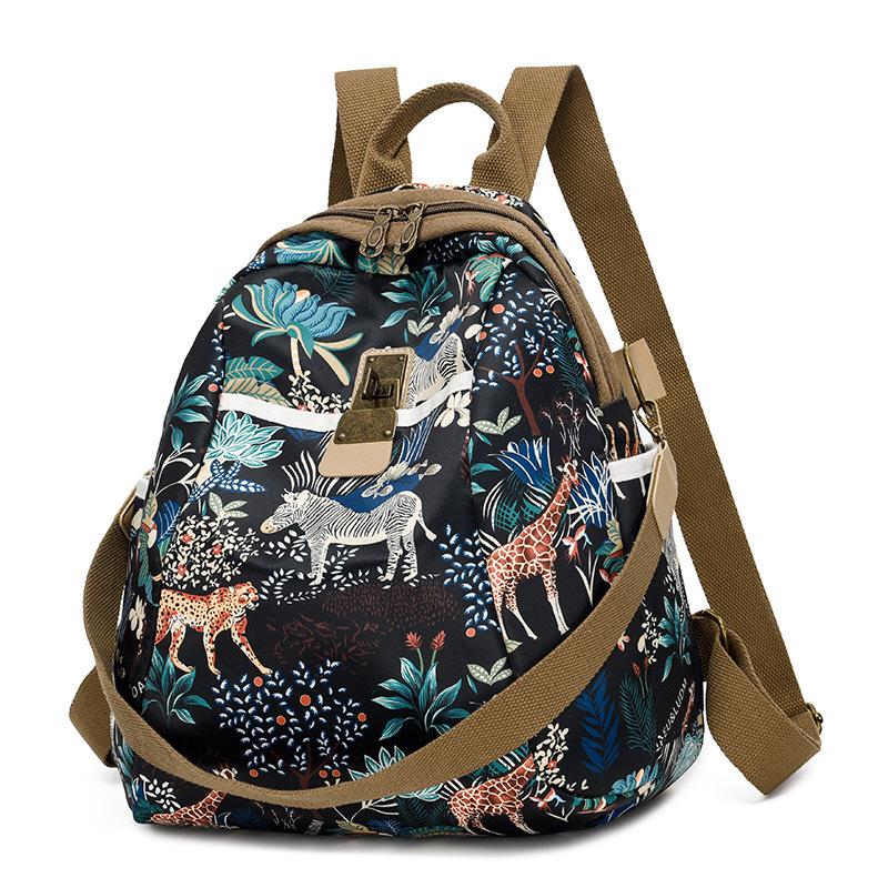 

Рюкзак Oxford Print, женская водонепроницаемая дорожная сумка, многофункциональный рюкзак зелёный