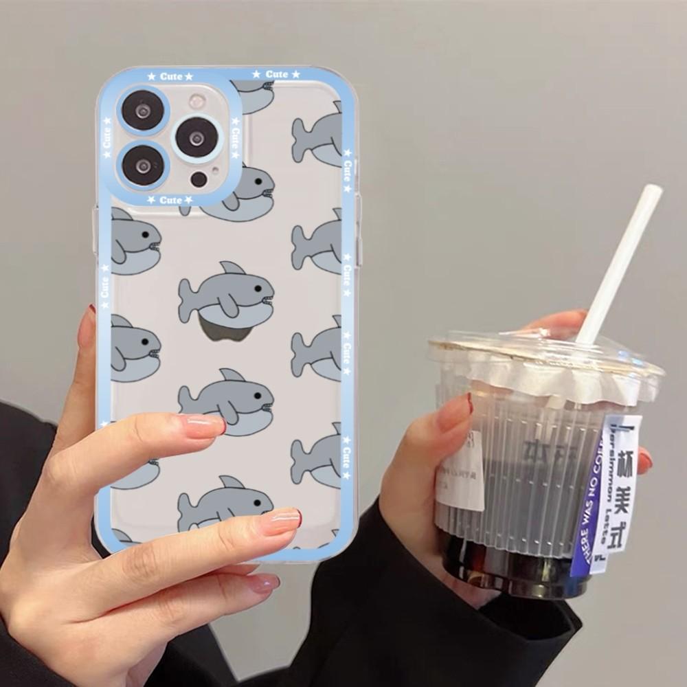 Cute Shark Phone Case For Redmi 7 8 9 A For Redmi Note 5 7 8 9 10 11 Pro Max 4G 5G Funfas