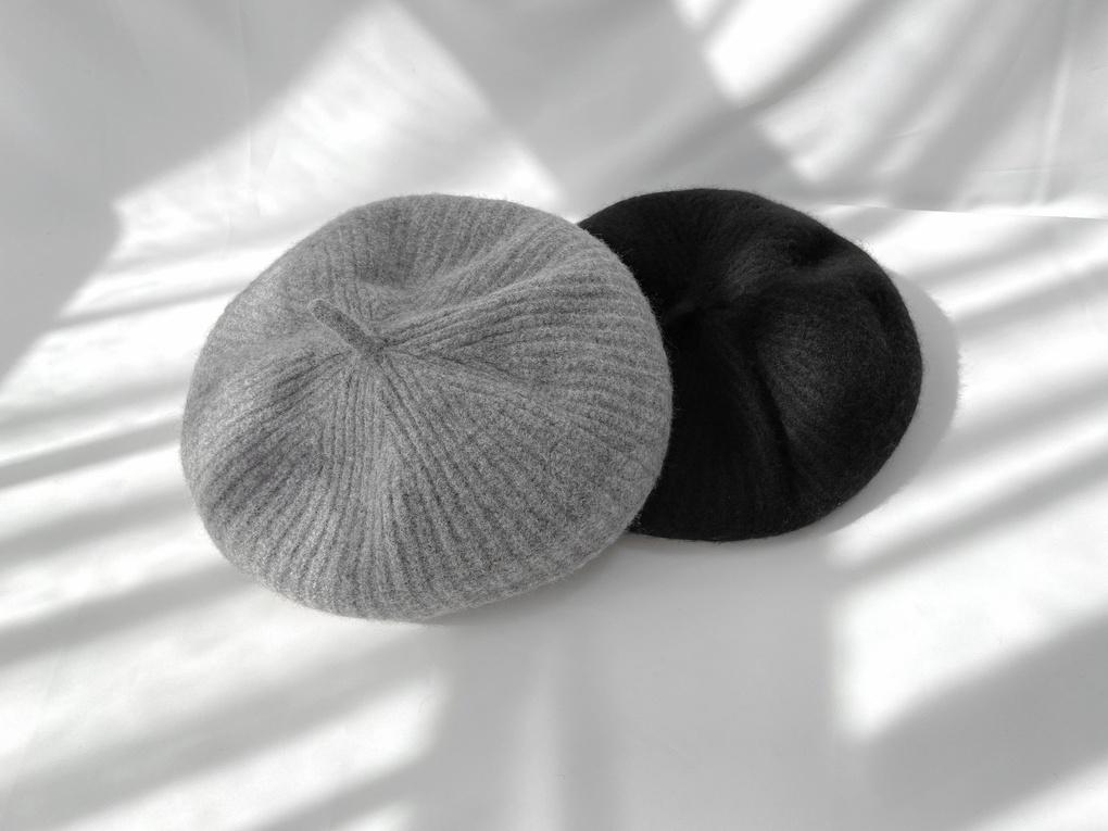 Women's Plain Beret Basic Hat