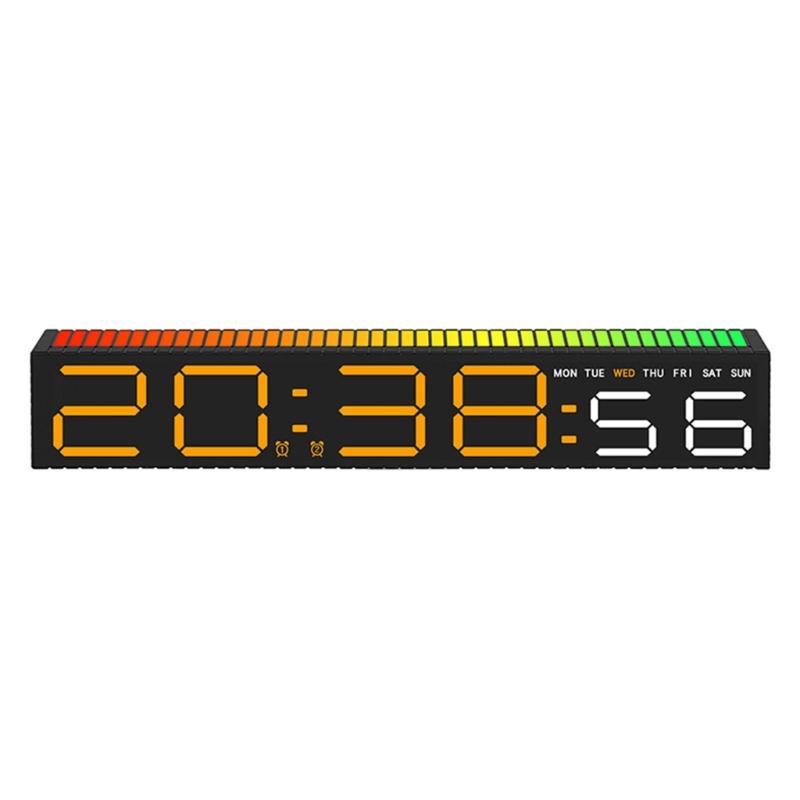 Digital Alarm Clock With Large LED Display 12/24 Format For Home Or Office Decoration Modern Look