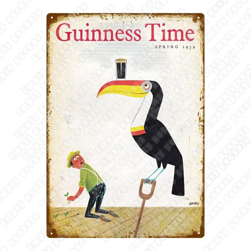 Moje dobrota Můj Guinness Plakát na kov Vintage Bar Hospoda Dekorativní plaketa Domácí dekorace Pivo Reklamní Nástěnné plechové cedule