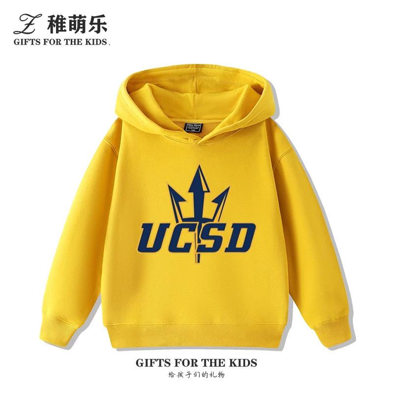 Fun UCSD (University of California, San Diego) Print Kids' Hoodie – Cute, Versatile Fall/Winter Pullover for Boys and Girls