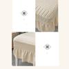 Elastic Jacquard Backrest Cover W/ Skirt Seat  Stool Cover Twill Dining Chair Cover  Hotel