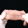 Male Penis Condom Soft Silicone Lengthen Enlarge Dildo Adult Sex Toys Gay Femdom Pegging Realistic Cock Strap On Dick