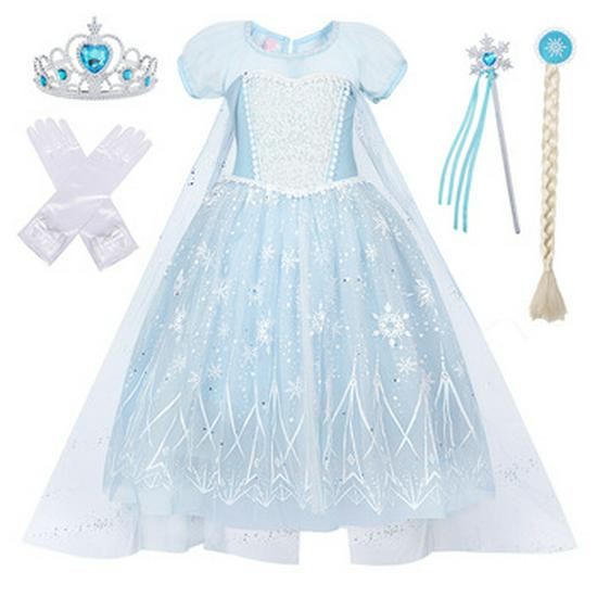 Sophia Flower Puffy Skirt Girls' Dress 2025 with Accessories