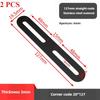 Black Stainless Steel Adjustable Angle Code Long Hole Activity 90 ° Right Angle Furniture Fixer L-shaped Shelf Bracket Connector