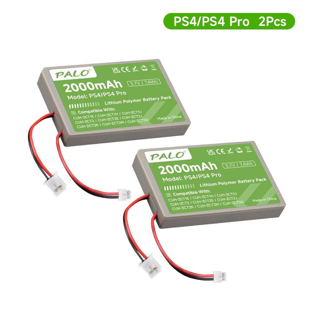 PALO 2000mAh Controller Battery Fit for Sony PS4,PS4 Pro/Slim Gamepad Wireless controller CUH-ZCT1E CUH-ZCT1U CUH-ZCT2 or CUH-ZCT2U Replace battery