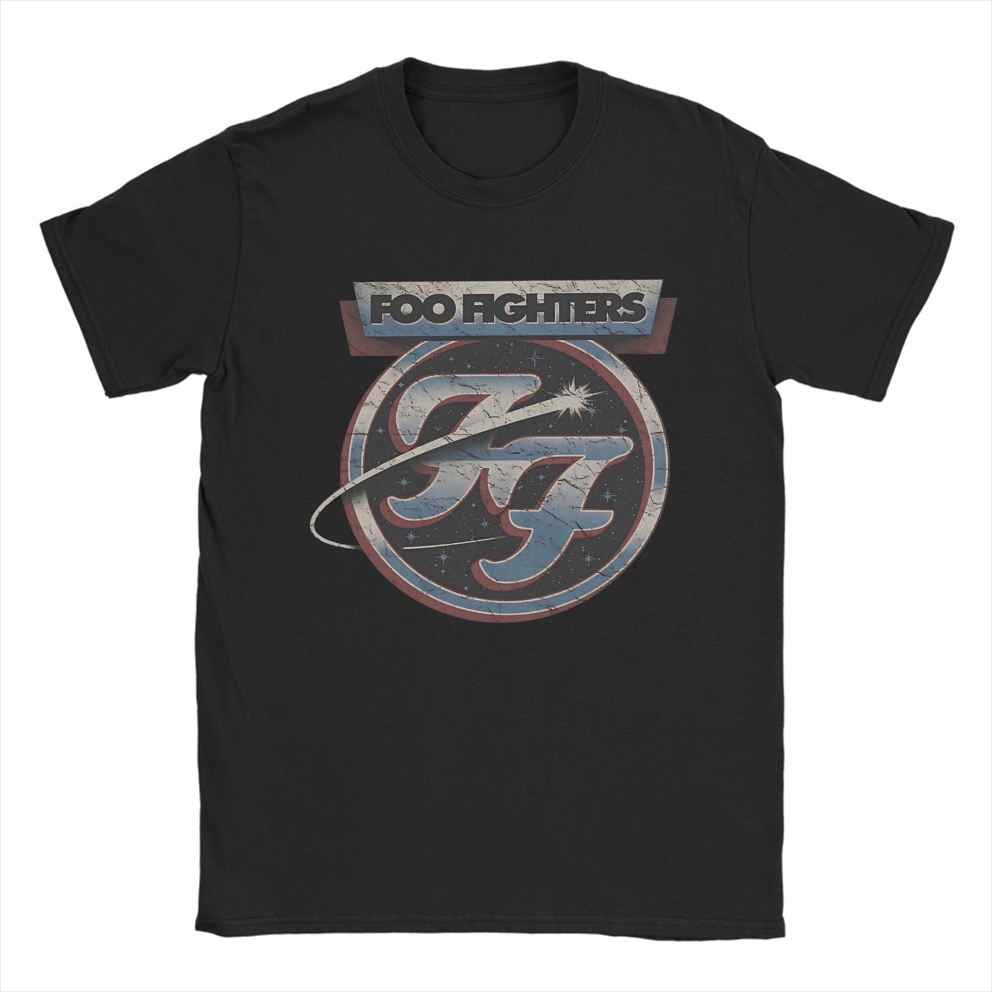

Men Women F-Foo F-Fighters Rock Music Band T Shirts 100% Cotton Clothing Vintage Short Sleeve Round Collar Gift Idea T-Shirt M