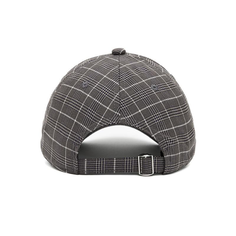 Plaid Short Brim Baseball Cap for Unisex Spring Summer Vintage Cap Outdoor Sun Hat