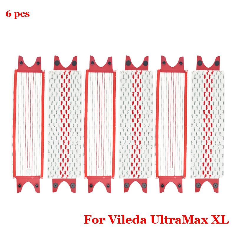 For Vileda UltraMax XL Microfiber Floor Mop Pads Reusable Flat Spin Mop Cloth Replacement Quick Drying Machine Washable Parts