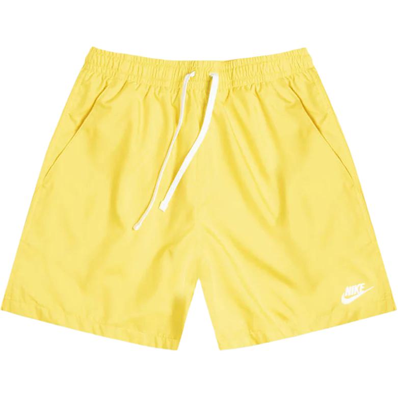 Nike Letter Logo Lace-Up Casual Shorts Men Shorts Yellow AR2382-731