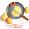 Professional Stainless Steel Potato Masher Ergonomic Wood Handle Mashing Potatoes Vegetables Fruits Effortless Smooth Results