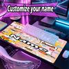 Custom Name Personalized Miffy Pattern Mousepad, Laptop PC Desk Mat, Decorative Desk Mat for Home Keyboard Pad Gift