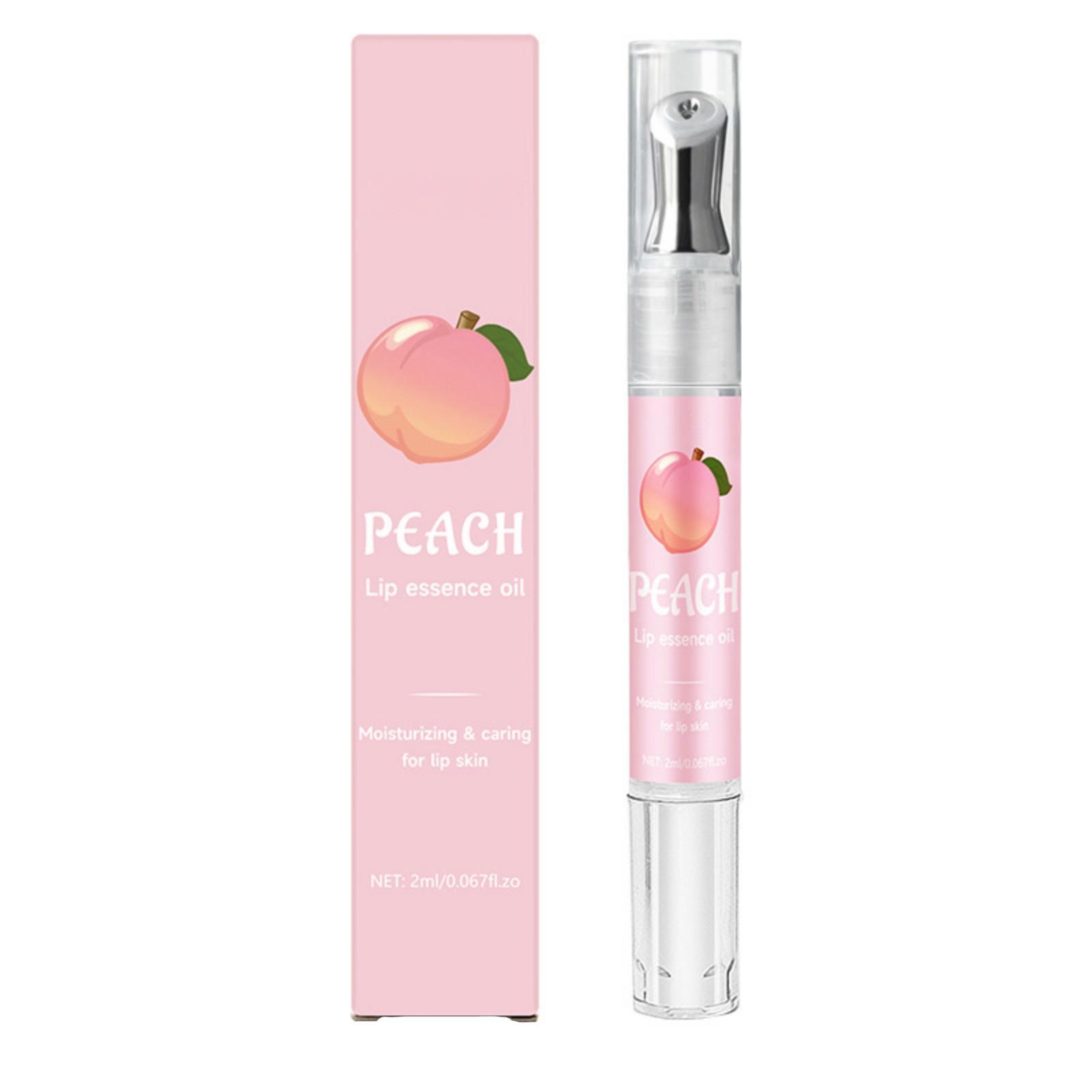 

Персиковая сыворотка-база для красоты губ Отшелушивание для предотвращения сухости и растрескивания и уменьшения морщинок на губах Масло для губ 2 мл One Size розовый