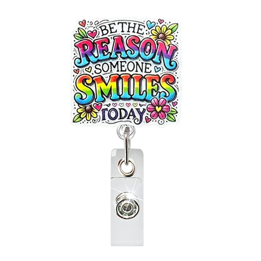 Retractable Badge Holder Stable Acrylic Badge Holder Funny Badge Holder Clear For Daily Work Outfits