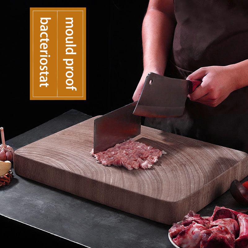 Whole wood iron wood cutting board Solid wood rectangular anti-mold, anti-bacterial thickened chopping and chopping board