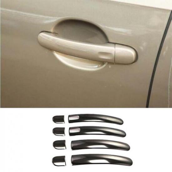 Cover Trim Black Steel Side Smart Door Handle Fit For Volkswagen Jetta 2012-2018