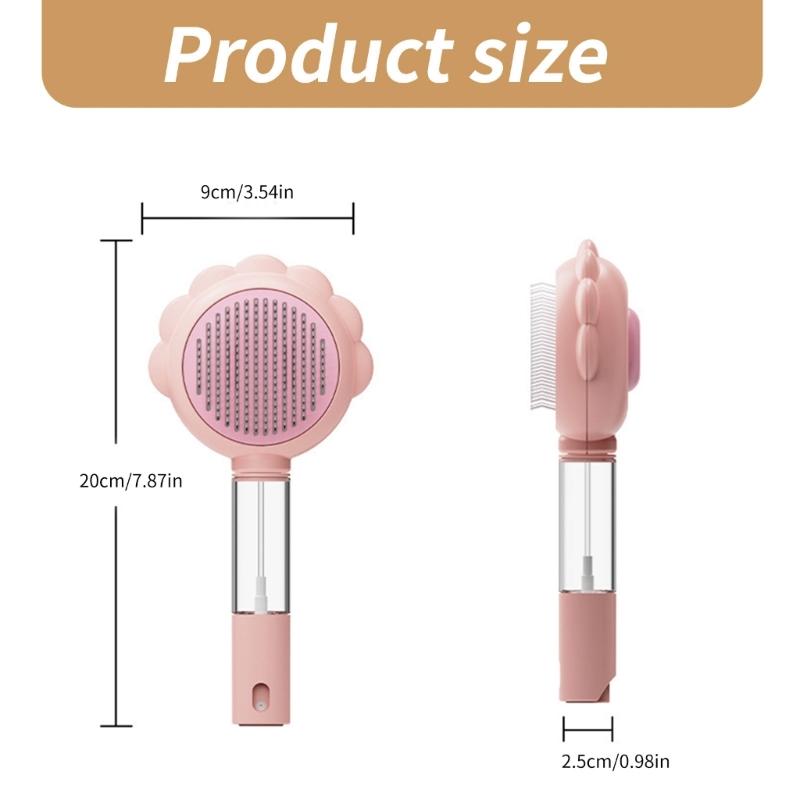 Pet Hair Grooming Fogging Comb Cats Remove Long Short Hair Cats Massaging Comb for Gentle Grooming