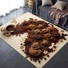 2025 New Coffee Black Cat Carpet Rug for Living Room Bedroom Home Sofa Decoration,Kids play Non-slip Floor Mat