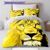 BVB Pattern Bedding,Quilt Set Quilt Cover Pillowcase Home Birthday Gift (1 * Duvet Cover + 2 * Pillowcase, Without Core)