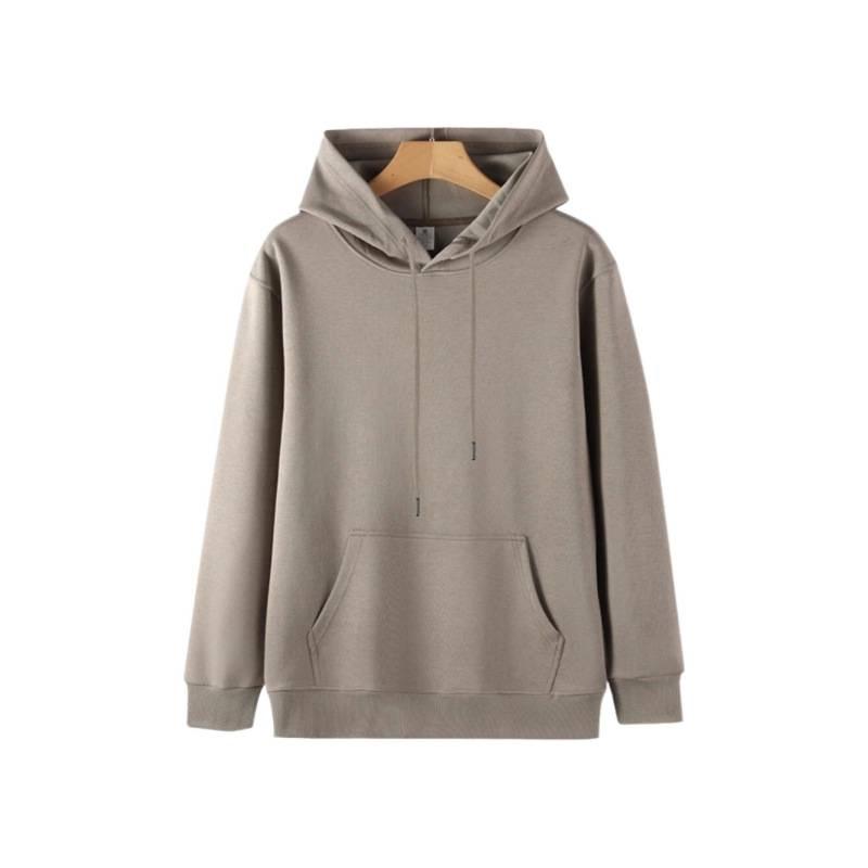 320g Unisex Cotton Hoodie - Versatile Solid Color Casual Sweatshirt with Hood, Available in Multiple Sizes