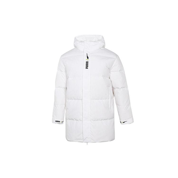 PUMA Down Jackets Men's White Hooded Moderate Other 532916-02
