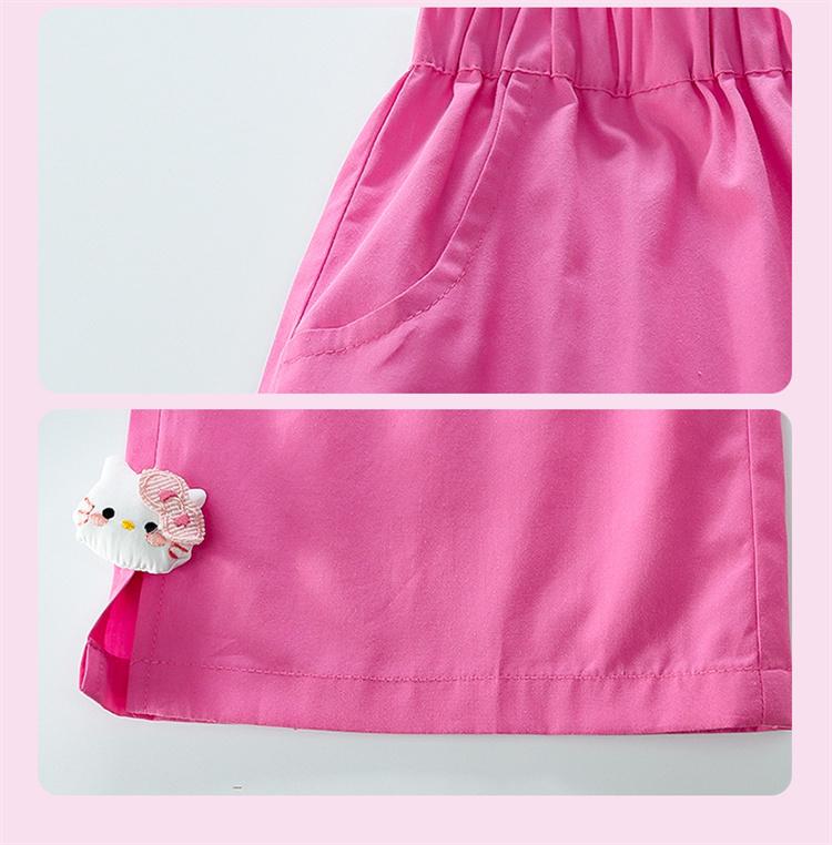 Girls' Thin Vest Set for Summer 2026 New Style Baby Stylish Summer Clothing Children's Casual Two-piece Set