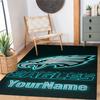Philadelphia Eagles Customize Text Carpet Perfect For Outdoor Dormitory Dining Room Balcony Antislip Rug Anime Office Decor Best For Christmas