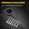 Black/Red Blow Off Adapter Valve Set For CT4 Cadillac Silverado Sierra 2.7 Turbo