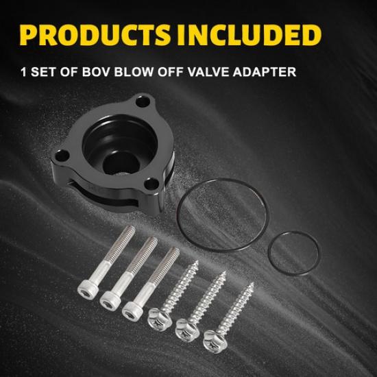 Black/Red Blow Off Adapter Valve Set For CT4 Cadillac Silverado Sierra 2.7 Turbo