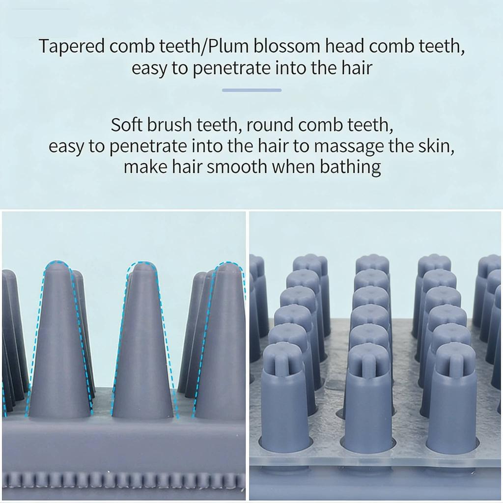 Pet Bath Brush Cat Floating Hair Remover Dog Bath Massage Comb Soft Material Hair Grooming Device Pet Obedient Bath Tool